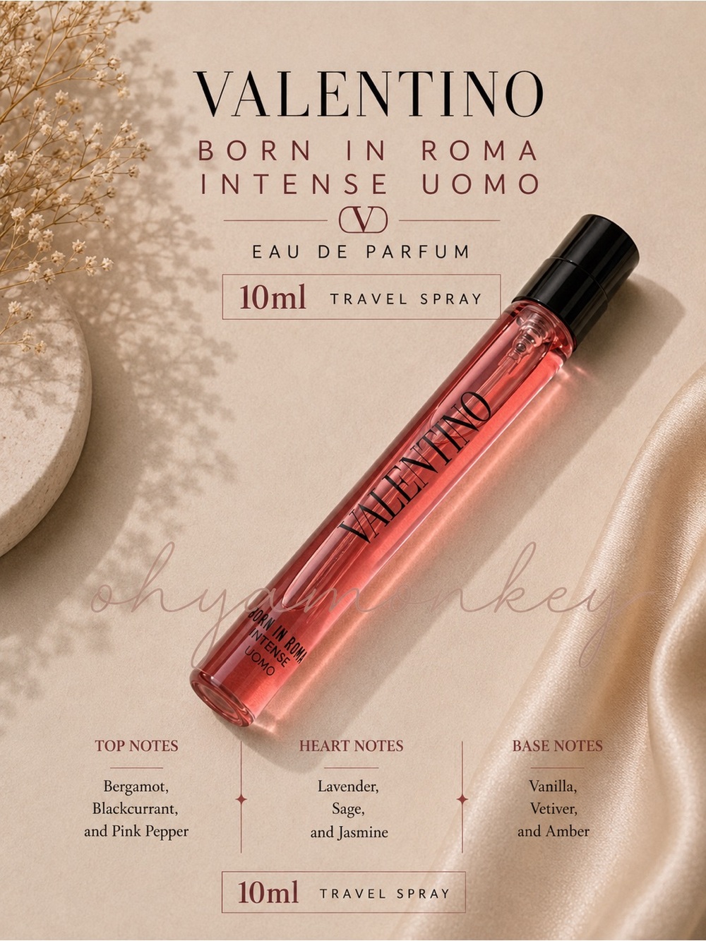 Valentino Born In Roma EDP Intense Uomo 10ml Travel Spray